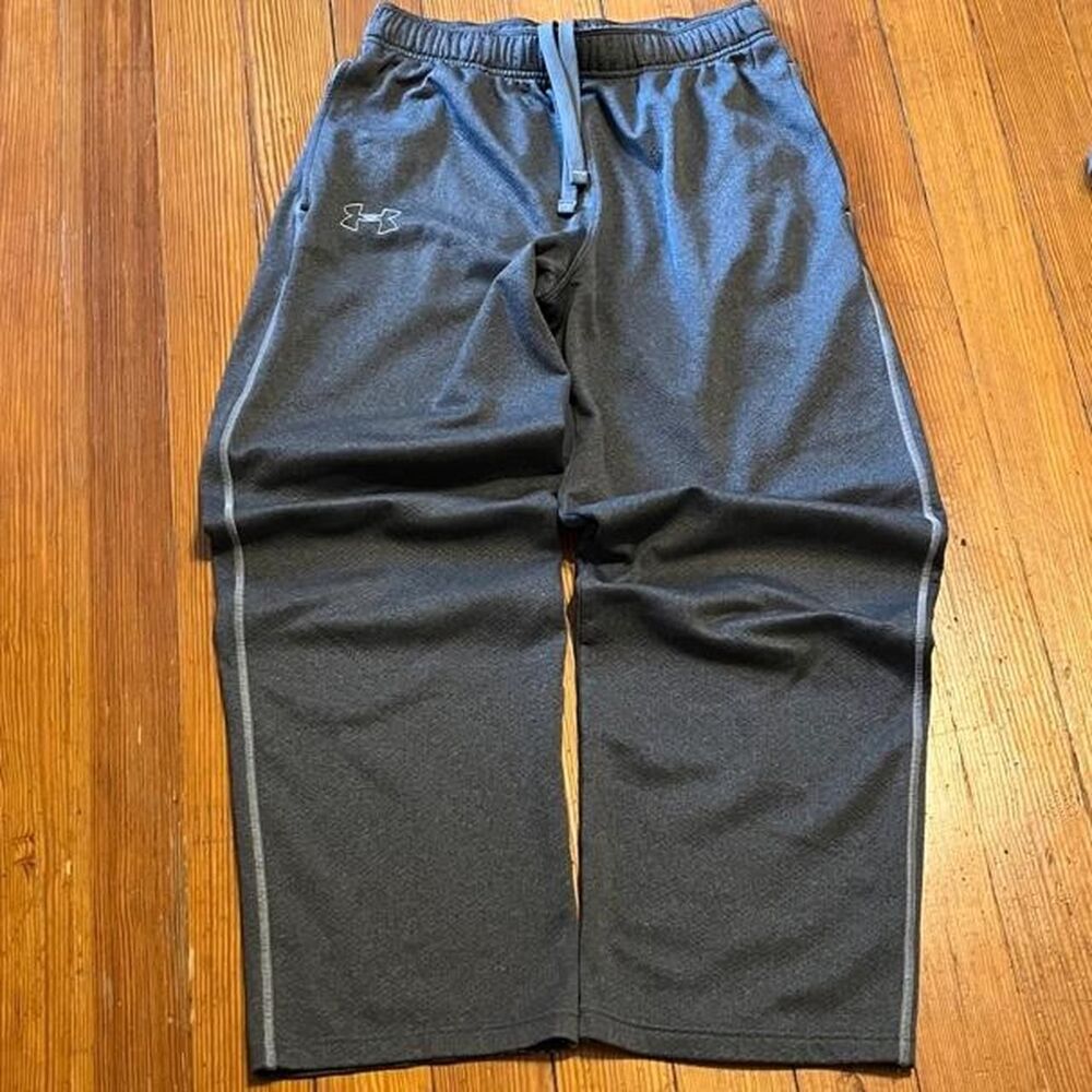 Under-armour Men's Grey and Black Joggers-tracksuits